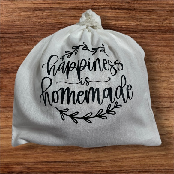 Farmhouse Linen Sourdough Handmade Bread Bag, Reusable Cotton Bread Bag - Picture 4 of 5